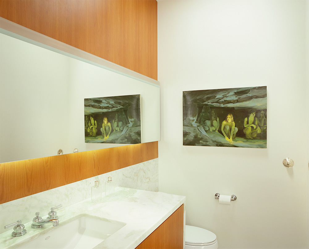 modern art bathroom