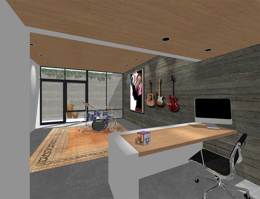 modern music studio design