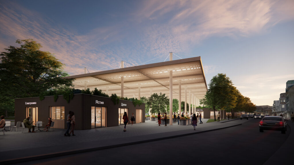 Dutton Architects Bulgarian Market Plan Canopy
